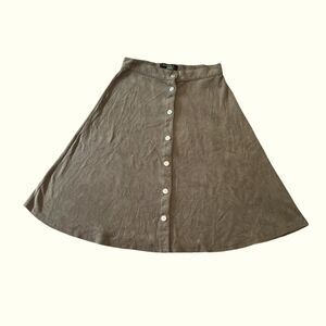 Womens’ Harmony and Havoc Soft Tan Button Skirt Size M
